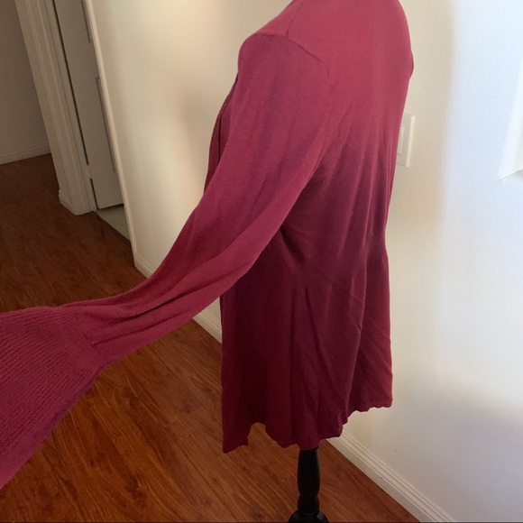 WHBM maroon long cardigan M - Picture 3 of 4